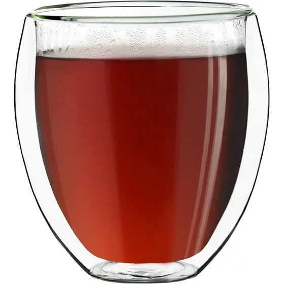 Vaso Vidrio Borosilicato Doble Pared 250ml Termoresistent X1