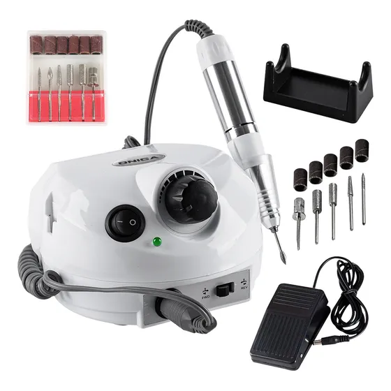 Torno De Uñas Nail Drill Profesional 35.000 Rpm Onica Con Pedal Pedicura Manicura