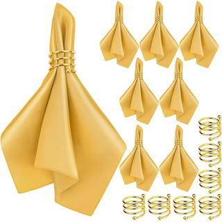 Anillos Dorados De Soporte De Servilleta, 10 Piezas Anillos Dorados De Soporte De Servilleta, 10 Piezas
