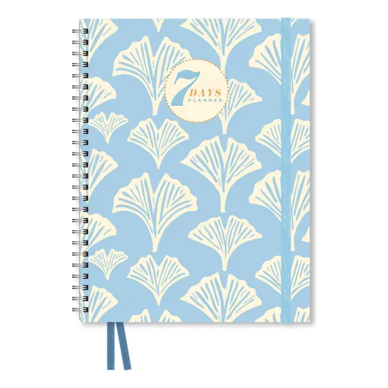Agenda Planner Flores Anillada 18x24 Cm 144 Hojas