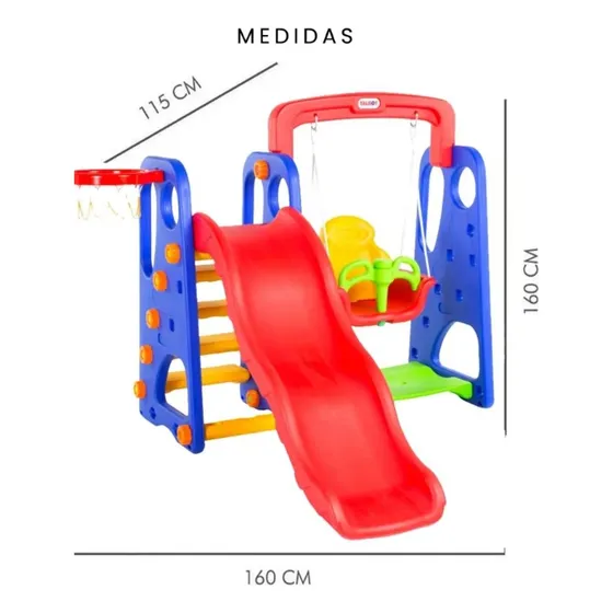 Parque/ Parquesito Infantil Para Niños Columpio Tobogan 
