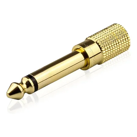 Adaptador Audio Plug Jack Metalico 3.5mm A 6.3mm (6.5mm)