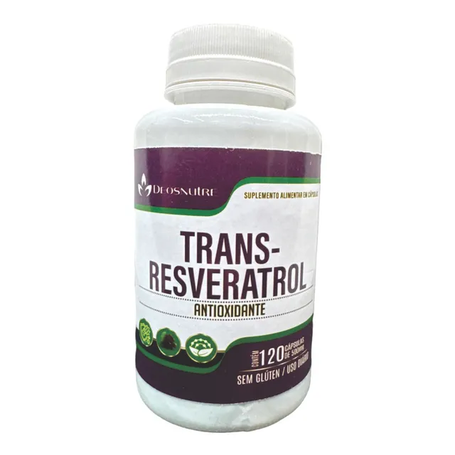 Trans Resveratrol Antioxidante Deosnutre 120 Caps Sabor Sin Sabor