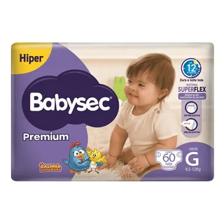 Fralda Babysec Premium G 60 Unids Fralda Babysec Premium G 60 Unids