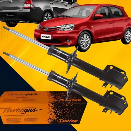 Par Amortecedor Dianteiro Toyota Etios 2012 A 2019 Cofap