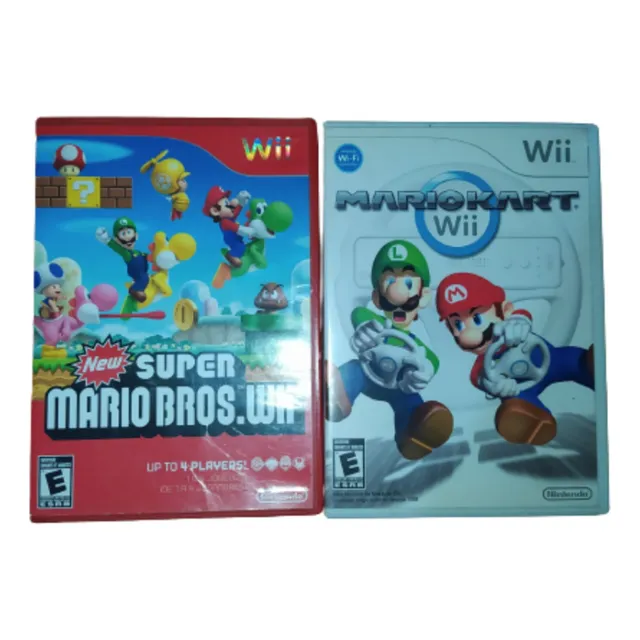 Juego Original Nintendo Wii: Super Mario Bros Y Mario Kart