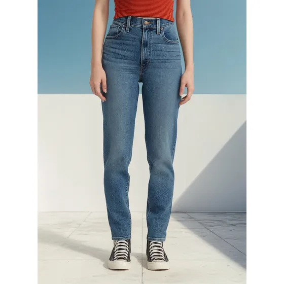 Jean Levis High Waisted Taper Mom Importado