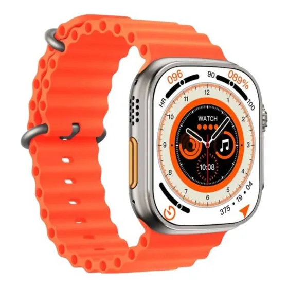 Reloj Inteligente Pulsos Intercambiables Pantalla Full Touch Caja Blanco Bisel Negro