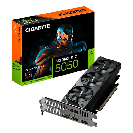Tarjeta De Video Gigabyte Geforce Rtx 5050 Oc Low Profile 8g Gddr6 3 Fan Dlss 4 Pci Express 5.0 Ia