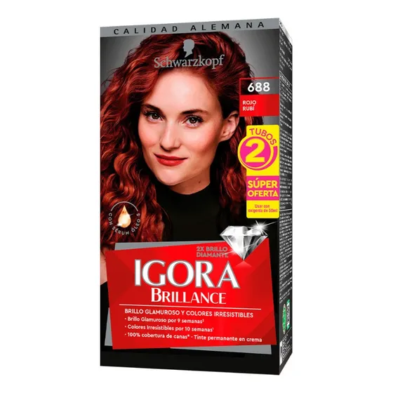 Tinte Cabello Igora Brillance Permanent - mL a $222