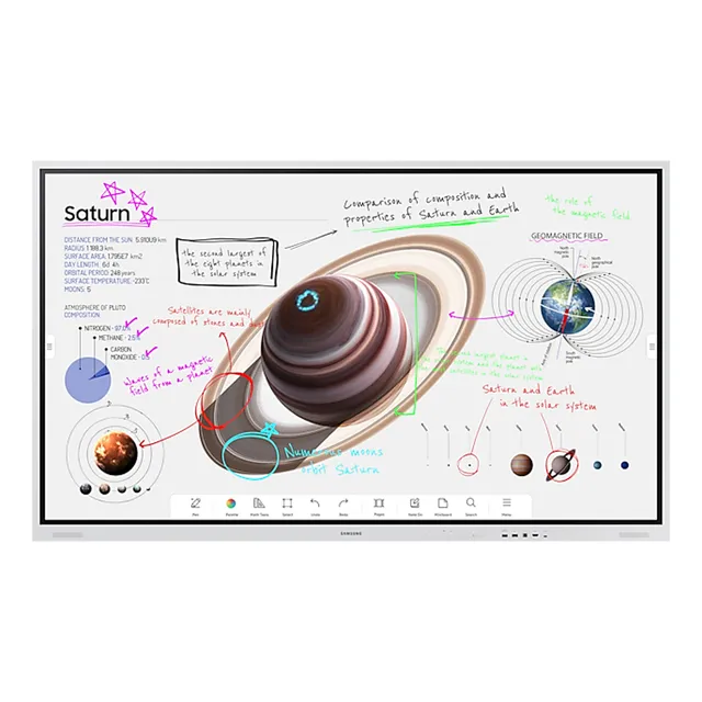 Pizarra Interactiva Samsung 75 Flip Pro Lh75wmbwlgcxza Color Negro
