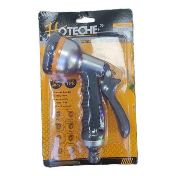 Pistola De Metal Para Manguera De 8 Patrones Hoteche