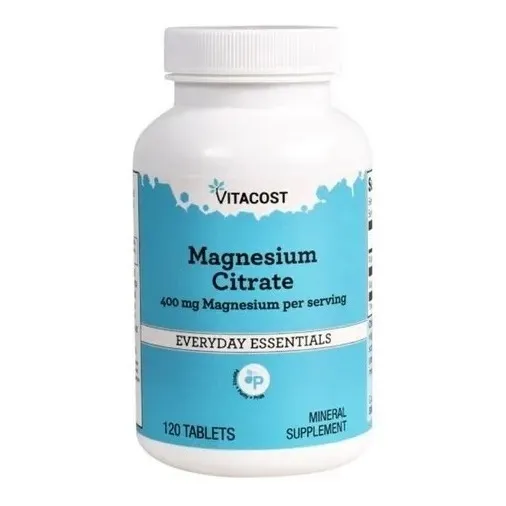 Citrato De Magnesio 400 Mg De Magnesio 120 Tabletas 