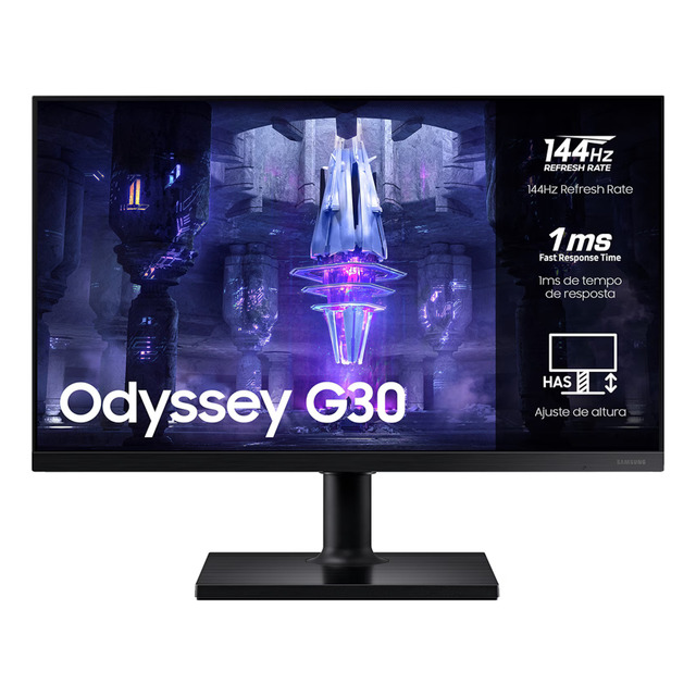 Monitor Gamer Samsung Odyssey G30 S24bg30 24 Preto Bivolt Preto 127/220v Monitor Gamer Samsung Odyssey G30 S24bg30 24 Preto Bivolt Preto 127/220v