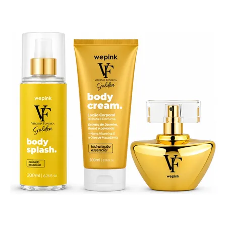 Kit Vf Golden Wepink Perfume + Body Splash + Body Cream
