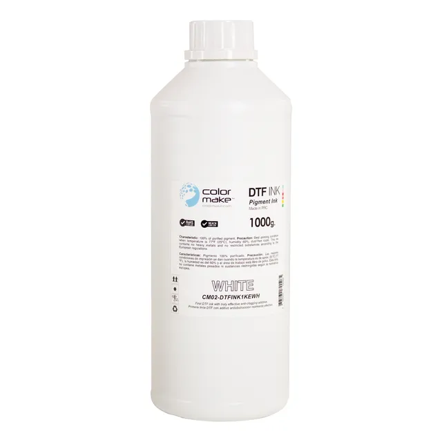Tinta Color Make Para Dtf Cmykw 1 Litro