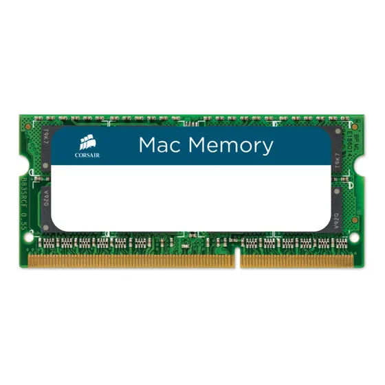 Memória RAM Apple SODIMM verde 8GB 2 Corsair CMSA8GX3M2A1066C7