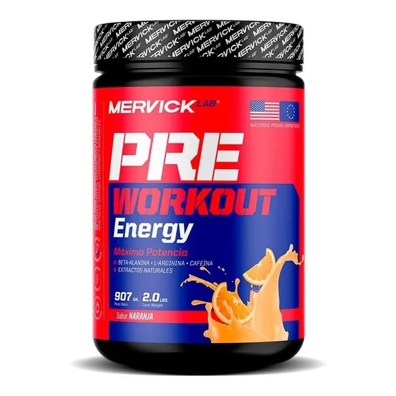 Pre Workout Energy Mervick Lab Pre Entreno X 907gr