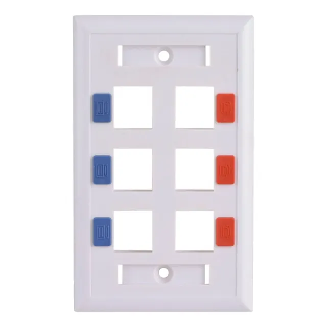 Placa De Pared Tvc A1756e De 4 Salidas Tipo Keystone