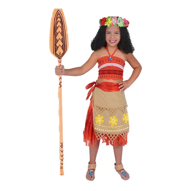 Disfraz De Princesa Mohana Para Niñas