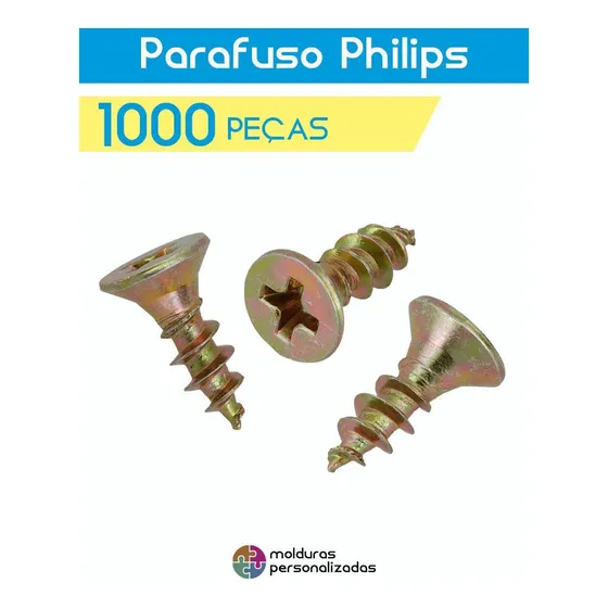 Parafuso Para Madeira Philips Pequeno 3x10 Mm Caixa