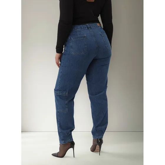 Pantalón Cuttack Mujer Jean Rigido Talles Especiales