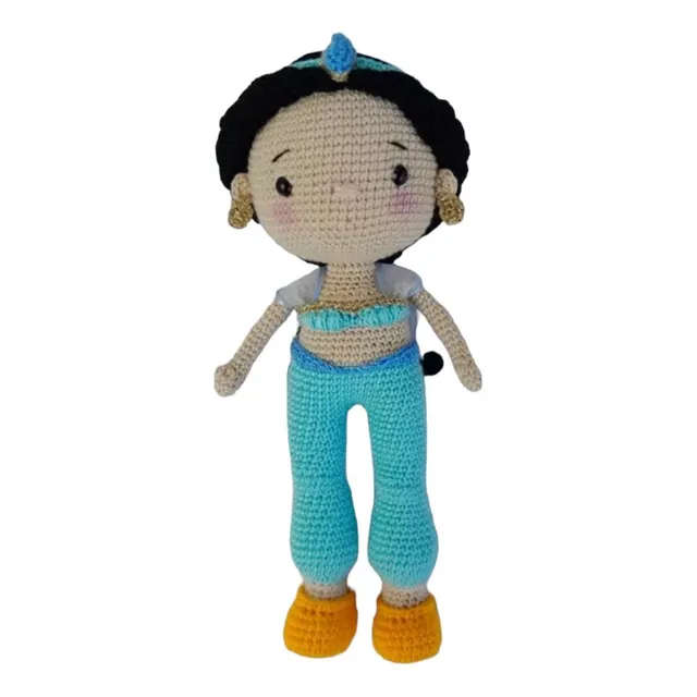 Muñeca Amigurumi Princesa Jasmín 