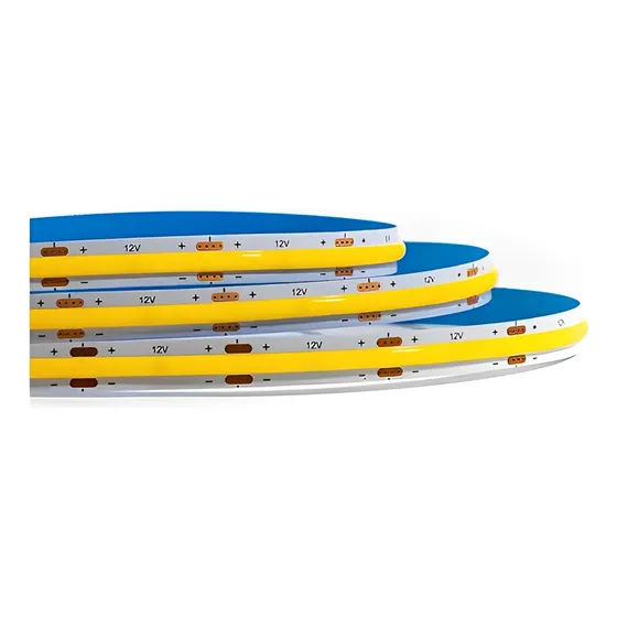 Kit 5 Fita De Led Cob 480 Leds Rolo 5 Mts 12v 20w/m 1600lm/m Luz Branco Neutro - 4000k