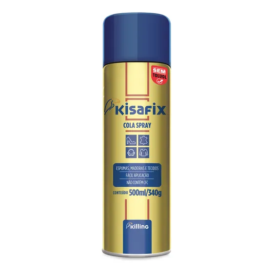 Pegamento Adhesivo Spray Aerosol Multiproposito Kisafix 340g