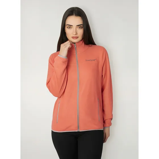 Chamarra Mujer Fce7597 Sudadera Ecofleece Ligero Greenlander