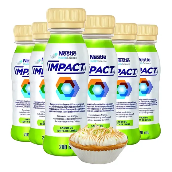Impact Nestlé, Kit C/6 Frascos (escolha O Sabor) Promoção
