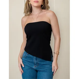 Blusa Top Tomara Que Caia Justinha Ponta Assimétrica Blusa Top Tomara Que Caia Justinha Ponta Assimétrica