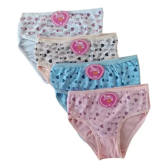 Pantaletas Panties Para Niñas Marca Sensación (6 Unidades)