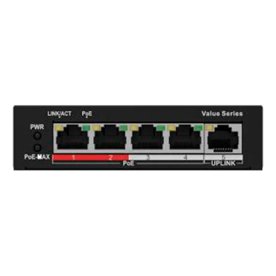 Switch Poe+ / 4 Puertos 10/100 Mbps Poe+ / Ns-0105p-35(b)