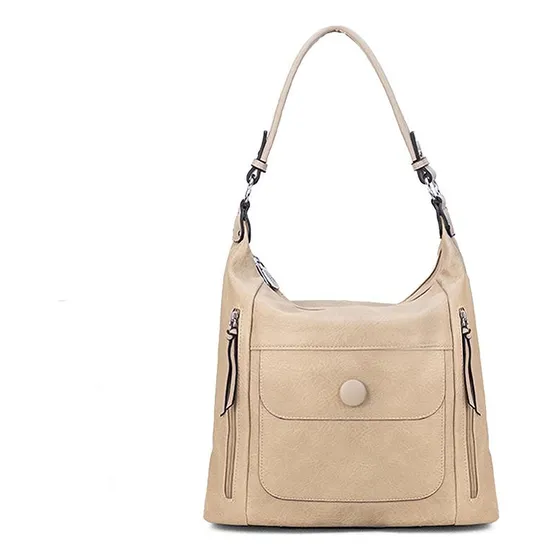 Cartera Bolsillo Al Frente Dama Correa Desmontable Lincolns Color Arena