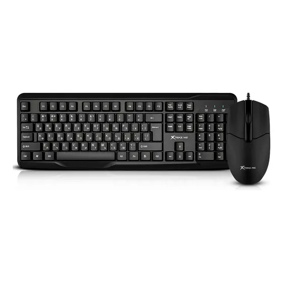 Kit Teclado E Mouse Office Usb Xtrike-me Mk-207 Padrão Ansi