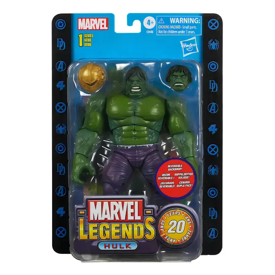 Hulk Retro 20 Aniversario De Marvel Legends Series 8.5 PuLG