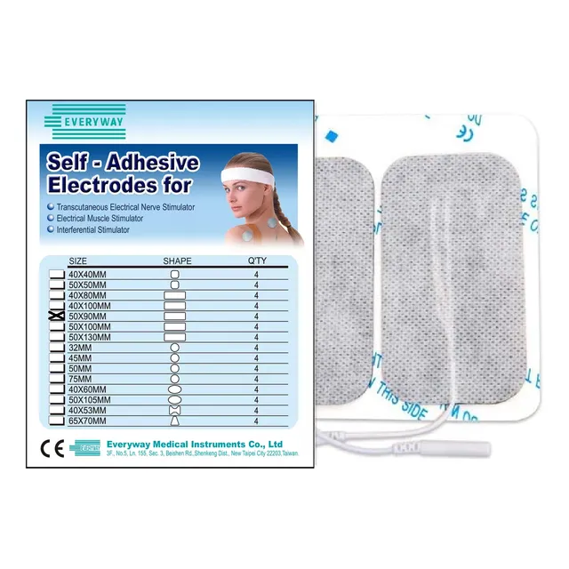 Electrodos Para Tens 7000 5 X 9 Cm X 4 Unidades Everyway