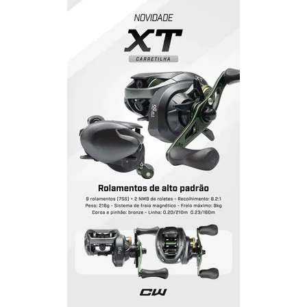 Carretilha Xt Cw (curado) Verde-escuro Esquerdo