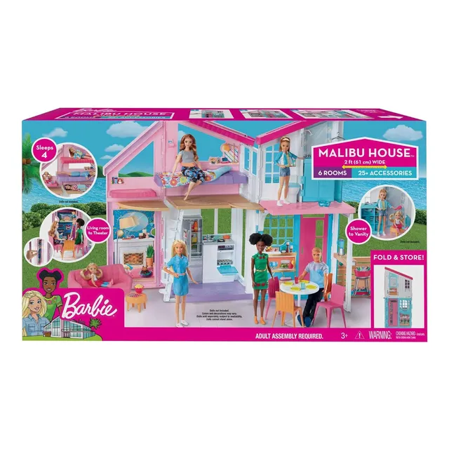 Barbie Casa Rosadoa De 3 Pisos