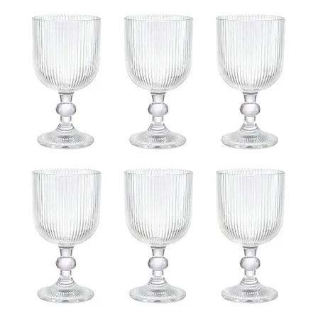 Taça Cameratta 360ml | Conjunto Com 6 Pçs | Vidro Gamma Cor Transparente