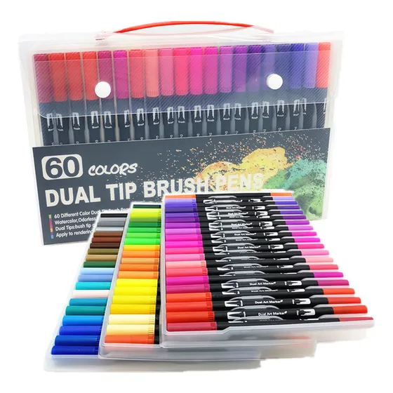 Conjunto De Pincéis (incluindo Duas Pontas De Caneta, 60 Cor