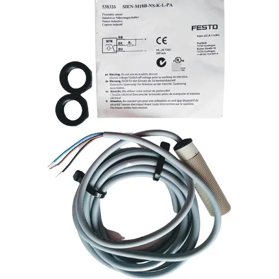 Festo / Sensor Inductivo /  Sien-m18b-ns-k-l-pa / #538326 