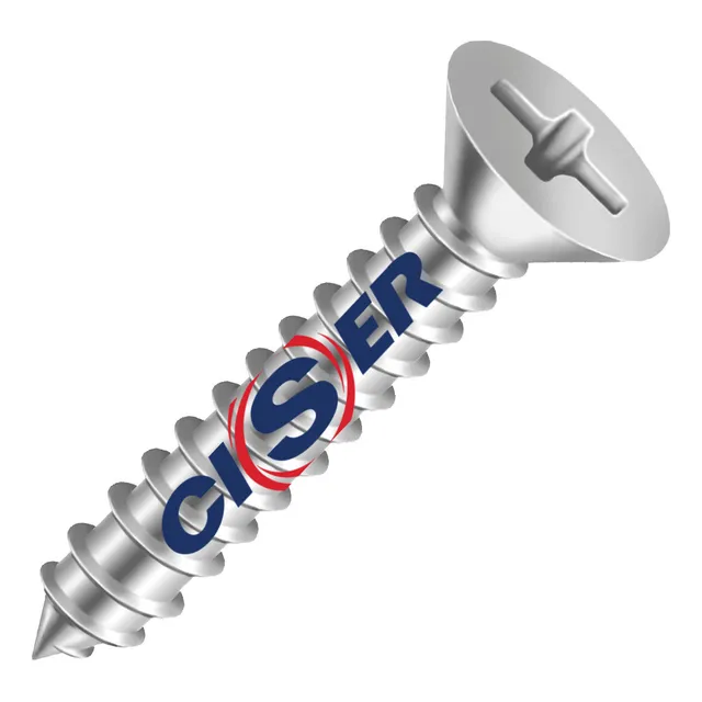 Parafuso Inox 304 4,2x32 42x32 Cabeça Chata Ciser 200un - Cx