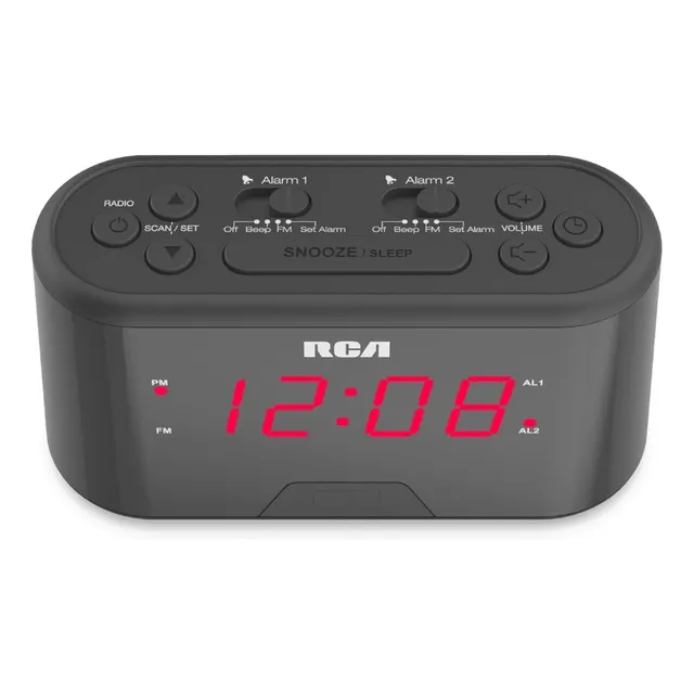 Radio Reloj Rca Clock Fm Doble Alarma