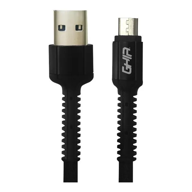 Cable Usb 2.0 Ghia Gac-197n Usb - Micro Usb B 1mt Negro