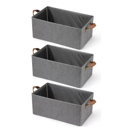 Pack 3 Bolsas Organizador Ropa Caja Plegable Almacenamiento