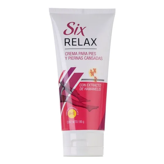 Crema Relax Para Pies Y Piernas Cansadas 195 Ml Six