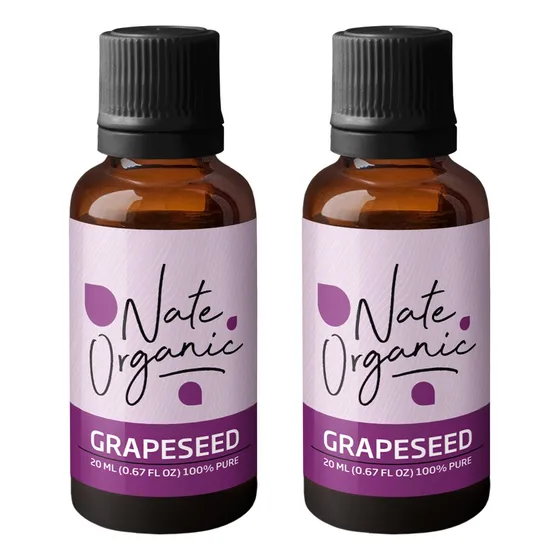 Aceite Esencial Semilla De Uva Nate Organic 20ml 2 Unidades