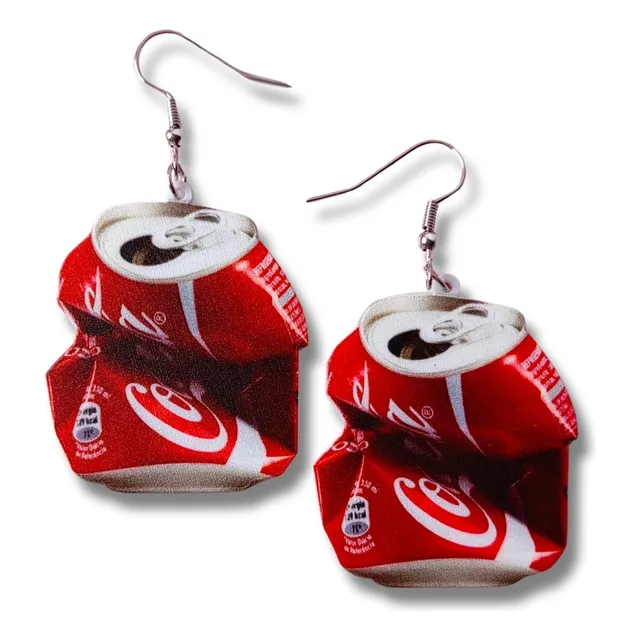 Aretes Coca-cola